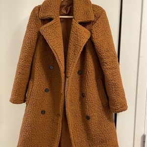 Cozy, brown teddy coat